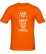 Мужская футболка «Keep calm and use the force» - Фото 1