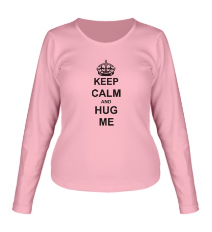 Женский лонгслив Keep calm and hug me
