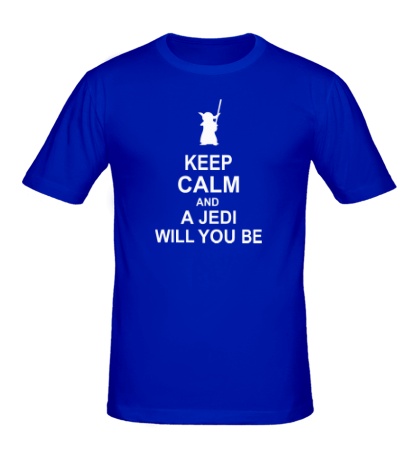 Мужская футболка Keep calm and a jedi will you be