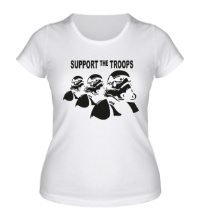 Женская футболка Support the troops