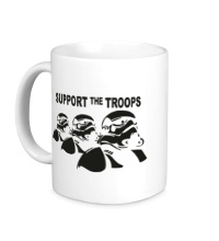 Керамическая кружка Support the troops