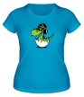 Женская футболка «Дракоша в наушниках» - Фото 1