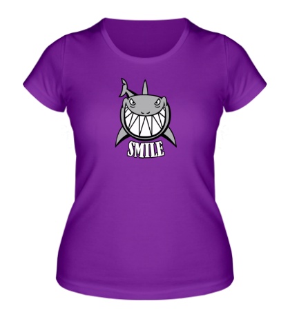 Женская футболка Smile shark