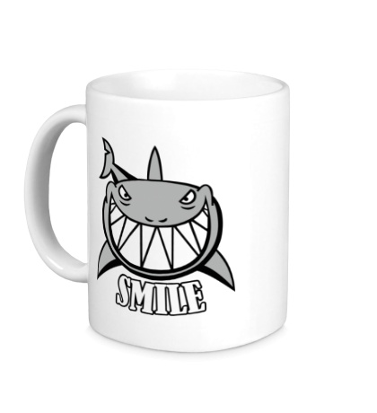 Керамическая кружка Smile shark