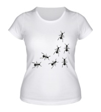 Женская футболка Бегущие муравьи