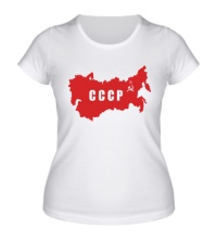 Женская футболка Территория СССР