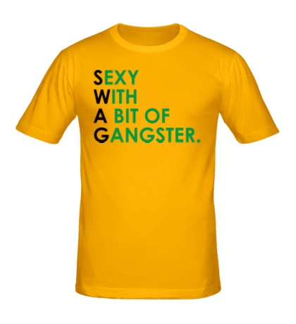Мужская футболка «Swag Sexy Gangster»