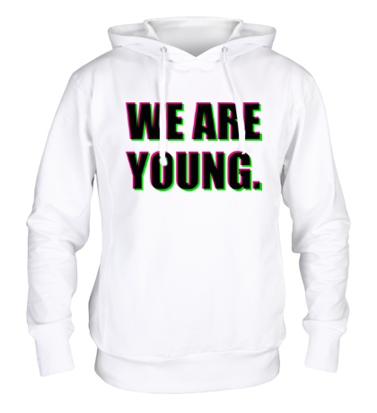 Толстовка с капюшоном «We are young»
