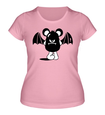 Женская футболка Недовольная летучая мышь