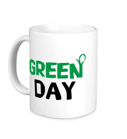 Керамическая кружка Vegan green day