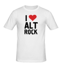 Мужская футболка I love alt Rock