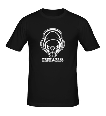 Мужская футболка Drum & Bass Skull