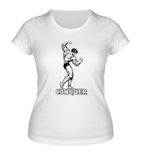 Женская футболка Conquer