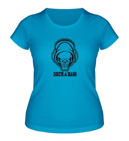 Женская футболка Drum & Bass Skull