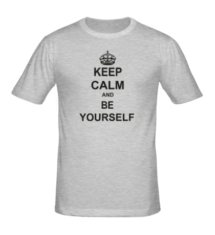 Мужская футболка Keep calm and be yourself