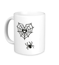 Керамическая кружка Любящий паук
