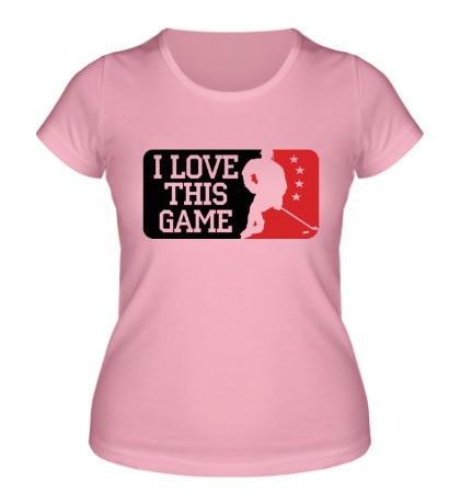 Женская футболка «I love this Hockey»