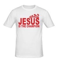 Мужская футболка Jesus is the champion