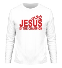 Мужской лонгслив Jesus is the champion