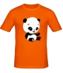 Мужская футболка «Панда смеется» - Фото 1