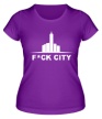 Женская футболка «Fck city» - Фото 1