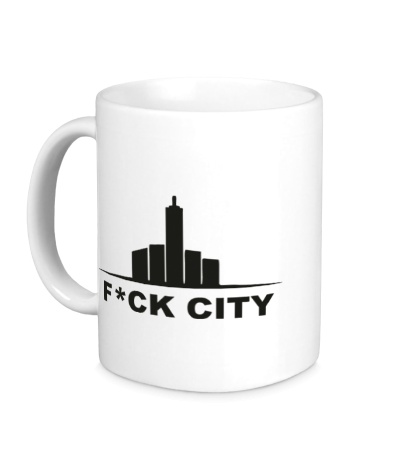 Керамическая кружка Fck city