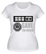 Женская футболка «Save the world» - Фото 1