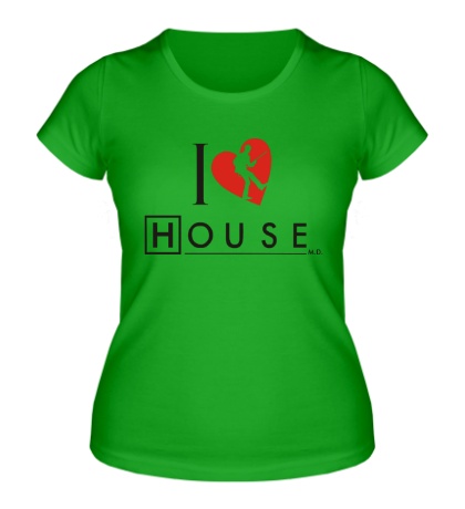 Женская футболка I Love House